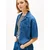 Tommy Jeans Jeans srajca DW0DW22216 Modra Relaxed Fit