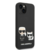 KARL LAGERFELD Futrola za iPhone 14 Black MagSafe Liquid Silicone Karl and Choupette