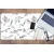 Decormat Podloga za pisalno mizo Ptice 90x45 cm