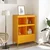 Visoka komoda boja senfa 68x39x101,5 cm od čelika