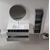 HANAH HOME Kupatilski ormarić sa umivaonikom i ogledalom (2 komada) Moonlight 120 v2 406