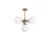 Opviq Luster Akkas-10061, 43x43x47 cm, 4x E14, Zlatne boje