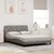 Vidaxl Posteljni okvir brez vzmetnice taupe 120x200 cm blago