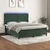 Vidaxl Box spring postelja z vzmetnico LED tem. zelena 160x200cm žamet
