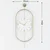 Wallity Zidni sat Mclock-00113, 35x85x7 cm, Zlatne boje