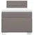 Vidaxl Box spring postelja z vzmetnico taupe 80x200 cm blago