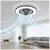 LED RGBW prigušiva stropna svetiljka sa ventilatorom VENTELUX LED/48W/230V crna + daljinski upravljač
