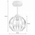BRILAGI - LED plafonski luster RETRO GLASS 1xE27/60W/230V prečnik 18 cm bela/prozirna
