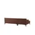 Atelier del Sofa Ugaona garnitura New Petra L Corner, 250x69x145cm, Braon