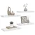 Polica na zidu Zidne 4 pcs Bijeli mramor 60 x 23 x 4 cm