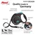 Flexi povodec Black Design L pas 5m črno-modra