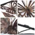 Mariposa - ACH106-1 Višenamenski Metalni Zidni Dekor