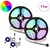 LED traka 2 pcs Crna i prozirna 5500 mm Bakar i plastika