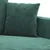 Vidaxl vidaXL Dvosed temno zelen 120 cm oblazinjen z žametom