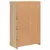 Komoda s LED svjetlima boja hrasta sonome 60,5x37x100 cm