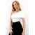 Trend Alacati Stili Ženska bluza bez rukava Alc-X13468, Brod izrez, Bela