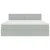 Krevet s od storage Svijetlo siva 180 x 200 cm Baršun