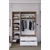 HANAH HOME Ormar braon - bele boje Nisan 1600 019