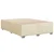 Vidaxl Box spring postelja z vzmetnico krem 140x190 cm blago