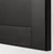 METOD Visoki element za ugradne uređaje, Crnosiva/Lerhyttan crno bajcovano, 60x60x220 cm