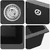 Umivaonik Crna 430 x 460 mm 80% kvarc i 20% smola