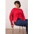 Trendyol Curve Ženska bluza Tbbaw26Af00092, Crvena