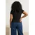 Trendyol Curve Ženska bluza Tbbss26Af00091, Crna