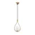 Opviq Luster Mudoni-Mr-937-1, 15cm, IP20, Belo-zlatne boje