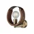 Opviq Zidna lampa Manya-52-19, 10x10x3,5cm, 25cm, IP20, Zlatno-braon boje