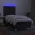 Krevet box spring s madracem LED crni 90x200 cm od tkanine