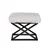Atelier del Sofa Tabure 50x42x40cm, Crno-Belo