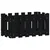 Vrtna sadilica s izgledom ograde crna 60x30x30 cm od borovine