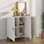 Vidaxl Komoda bela 90x34x80 cm konstruiran les