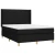 shumee Box spring posteljni z vzmetnico črn 140x190 cm blago