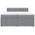 Vidaxl Box spring postelja z vzmetnico svetlo siva 200x200 cm blago