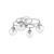Conceptum Hypnose Luster AR-1661-4BSY, 60 cm, 31 cm 4xE27