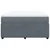Vidaxl Box spring postelja z vzmetnico temno siva 160x200 cm žamet