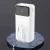 Power bank Dudao K15MAX 30000 mAh z vgrajenimi kabli in hitrim PD polnjenjem - bel
