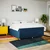 vidaXL vidaXL Box spring postelja z vzmetnico modra 180x200 cm blago, (21310288)