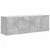 TV zidni ormar Zidne 2 pcs Betonski sivi 59,5 x 31 x 40 cm