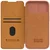 Maska na preklop Nillkin Qin Pro za iPhone 15 Plus braon