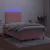 Vidaxl Box spring postelja z vzmetnico LED roza 120x200 cm žamet