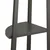 Kutna polica s 5 razina crna 45,5 x 31,5 x 180 cm