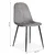 ModernHome Set od 4 trpezarijske stolice Velvet, Sivi
