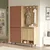 Hanah Home Komplet predsoblja OS1-SK, 147.4x35.5x195.6 cm, Braon