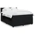 Vidaxl Box spring posteljni z vzmetnico črn 140x190 cm žamet