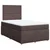 vidaXL vidaXL Box spring postelja z vzmetnico temno rjava 120x190 cm blago, (21308226)