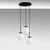Opviq Luster Orbital-20-14046, 45x45x120cm, IP20, Belo-crni