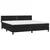 Vidaxl Box spring postelja z vzmetnico črna 200x200 cm žamet