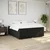 Vidaxl Box spring postelja z vzmetnico črna 180x200 cm blago